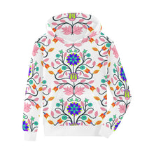 Load image into Gallery viewer, Floral Beadwork Four Clans White Kids&#39; All Over Print Hoodie (Model H38) Kids&#39; AOP Hoodie (H38) e-joyer 
