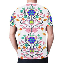 Load image into Gallery viewer, Floral Beadwork Four Clans White New All Over Print T-shirt for Men (Model T45) New All Over Print T-shirt for Men (T45) e-joyer 

