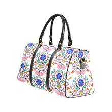 Load image into Gallery viewer, Floral Beadwork Four Clans White New Waterproof Travel Bag/Large (Model 1639) Waterproof Travel Bags (1639) e-joyer 
