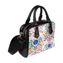 Load image into Gallery viewer, Floral Beadwork Four Clans White Shoulder Handbag (Model 1634) Shoulder Handbags (1634) e-joyer 
