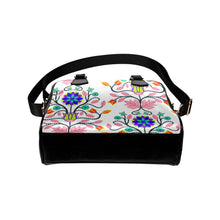 Load image into Gallery viewer, Floral Beadwork Four Clans White Shoulder Handbag (Model 1634) Shoulder Handbags (1634) e-joyer 
