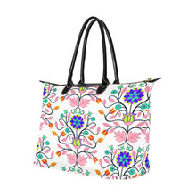 Load image into Gallery viewer, Floral Beadwork Four Clans White Single-Shoulder Lady Handbag (Model 1714) bag e-joyer 
