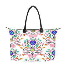 Load image into Gallery viewer, Floral Beadwork Four Clans White Single-Shoulder Lady Handbag (Model 1714) bag e-joyer 
