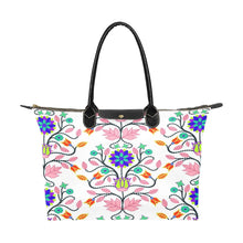 Load image into Gallery viewer, Floral Beadwork Four Clans White Single-Shoulder Lady Handbag (Model 1714) bag e-joyer 
