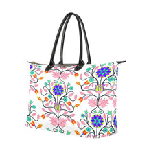 Load image into Gallery viewer, Floral Beadwork Four Clans White Single-Shoulder Lady Handbag (Model 1714) bag e-joyer 
