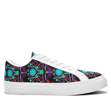 Load image into Gallery viewer, Floral Beadwork Four Clans Winter Aapisi Low Top Canvas Shoes White Sole 49 Dzine 
