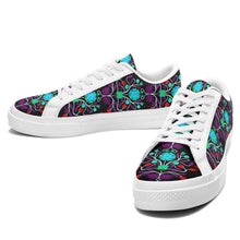 Load image into Gallery viewer, Floral Beadwork Four Clans Winter Aapisi Low Top Canvas Shoes White Sole 49 Dzine 
