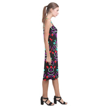 Load image into Gallery viewer, Floral Beadwork Four Clans Winter Alcestis Slip Dress (Model D05) Alcestis Slip Dress (D05) e-joyer 
