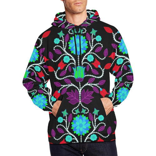 Floral Beadwork Four Clans Winter All Over Print Hoodie for Men (USA Size) (Model H13) All Over Print Hoodie for Men (H13) e-joyer 