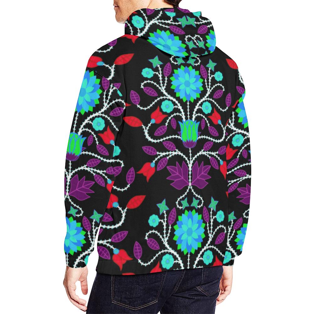 Floral Beadwork Four Clans Winter All Over Print Hoodie for Men (USA Size) (Model H13) All Over Print Hoodie for Men (H13) e-joyer 