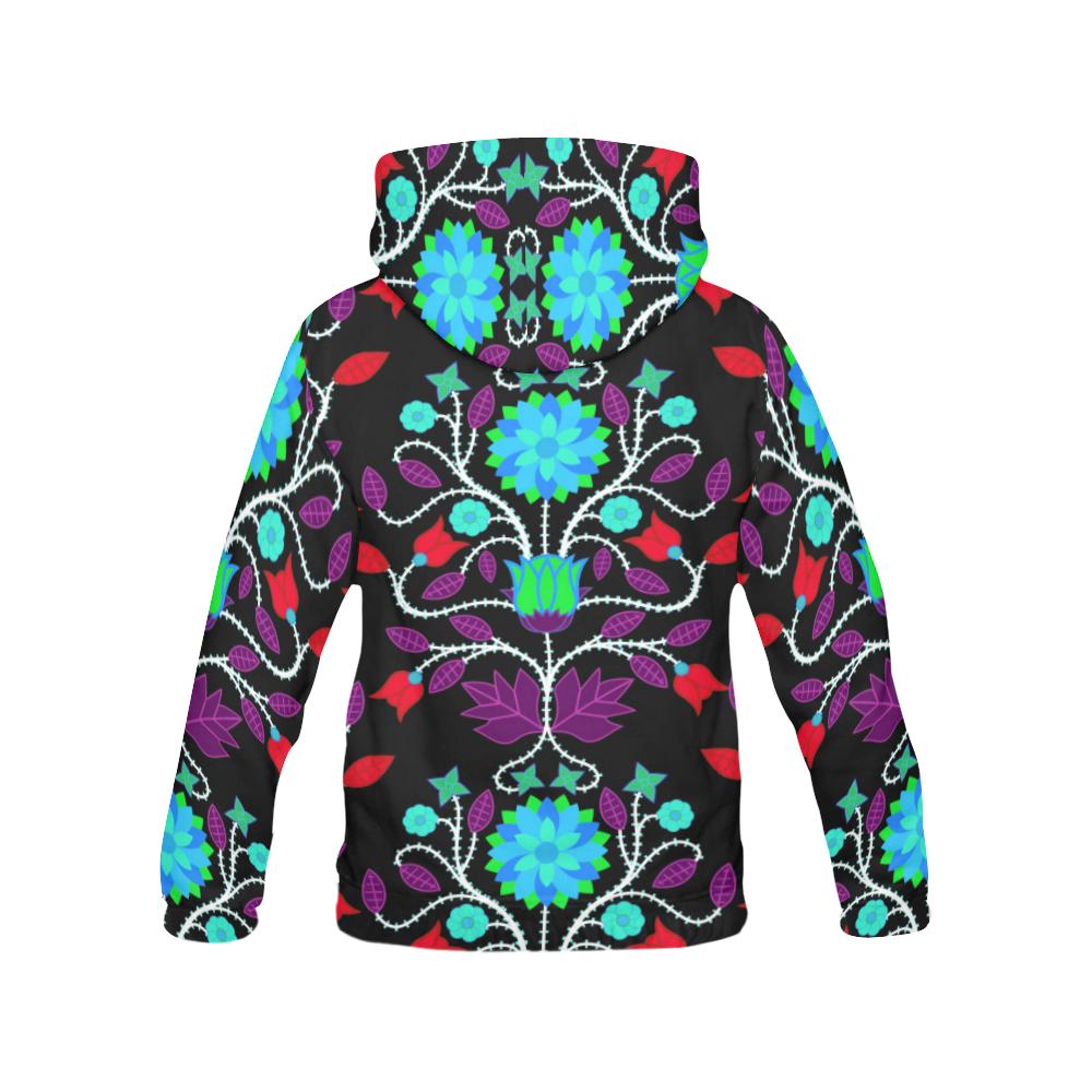Floral Beadwork Four Clans Winter All Over Print Hoodie for Men (USA Size) (Model H13) All Over Print Hoodie for Men (H13) e-joyer 