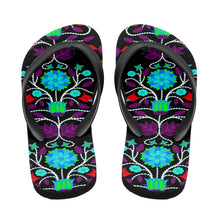 Load image into Gallery viewer, Floral Beadwork Four Clans Winter Flip Flops 49 Dzine 
