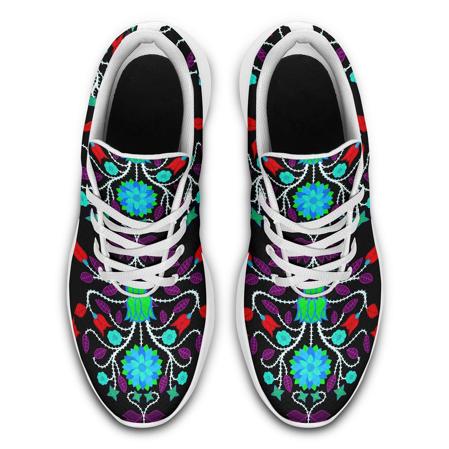 Floral Beadwork Four Clans Winter Ikkaayi Sport Sneakers 49 Dzine 