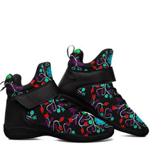 Load image into Gallery viewer, Floral Beadwork Four Clans Winter Ipottaa Basketball / Sport High Top Shoes - Black Sole 49 Dzine 
