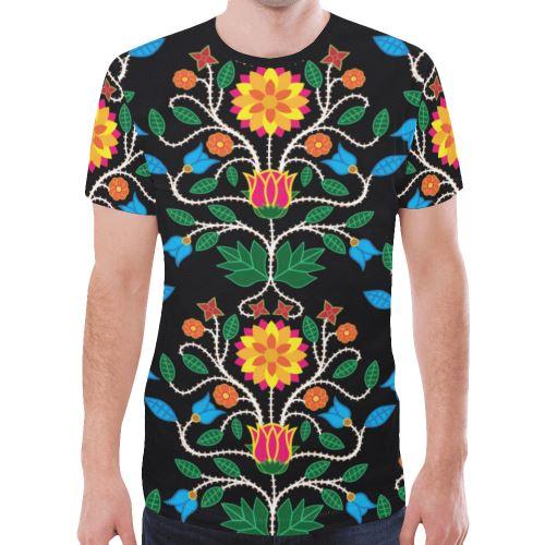 Floral Beadwork Four Clans Winter New All Over Print T-shirt for Men (Model T45) New All Over Print T-shirt for Men (T45) e-joyer 