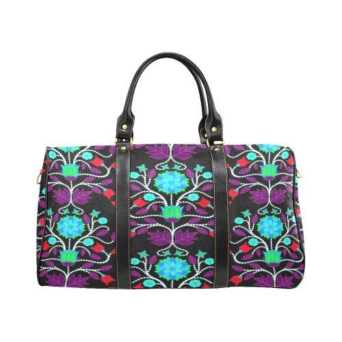 Floral Beadwork Four Clans Winter New Waterproof Travel Bag/Large (Model 1639) Waterproof Travel Bags (1639) e-joyer 