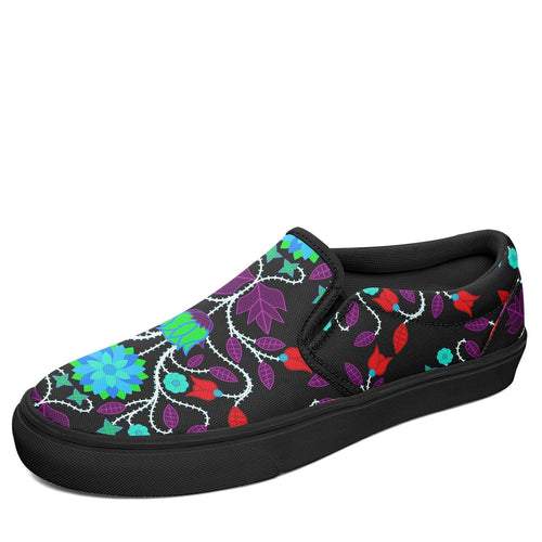 Floral Beadwork Four Clans Winter Otoyimm Canvas Slip On Shoes 49 Dzine 