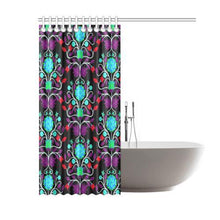 Load image into Gallery viewer, Floral Beadwork Four Clans Winter Shower Curtain 60&quot;x72&quot; Shower Curtain 60&quot;x72&quot; e-joyer 
