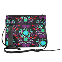 Load image into Gallery viewer, Floral Beadwork Four Clans Winter Slim Clutch Bag (Model 1668) Slim Clutch Bags (1668) e-joyer 
