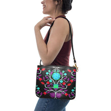 Load image into Gallery viewer, Floral Beadwork Four Clans Winter Small Shoulder Bag (Model 1710) Small Shoulder Bag (1710) e-joyer 
