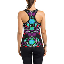 Load image into Gallery viewer, Floral Beadwork Four Clans Winter Women&#39;s Racerback Tank Top (Model T60) Racerback Tank Top (T60) e-joyer 
