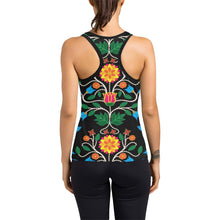 Load image into Gallery viewer, Floral Beadwork Four Clans Women&#39;s Racerback Tank Top (Model T60) Racerback Tank Top (T60) e-joyer 
