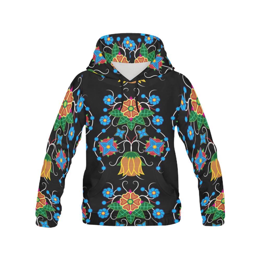 Floral Beadwork Four Mothers All Over Print Hoodie for Men (USA Size) (Model H13) All Over Print Hoodie for Men (H13) e-joyer 
