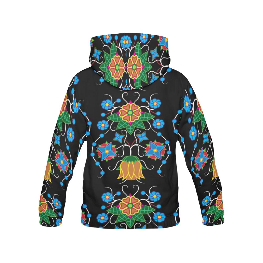Floral Beadwork Four Mothers All Over Print Hoodie for Men (USA Size) (Model H13) All Over Print Hoodie for Men (H13) e-joyer 