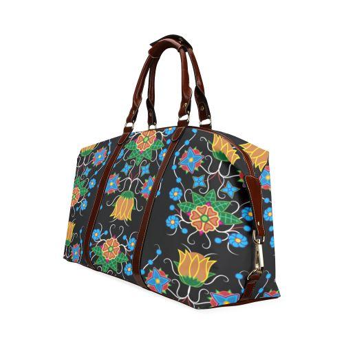 Floral Beadwork Four Mothers Classic Travel Bag (Model 1643) Remake Classic Travel Bags (1643) e-joyer 