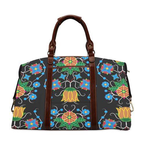Floral Beadwork Four Mothers Classic Travel Bag (Model 1643) Remake Classic Travel Bags (1643) e-joyer 