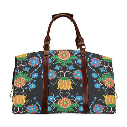 Floral Beadwork Four Mothers Classic Travel Bag (Model 1643) Remake Classic Travel Bags (1643) e-joyer 