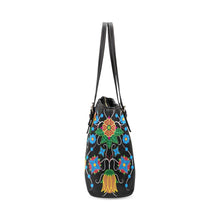 Load image into Gallery viewer, Floral Beadwork Four Mothers Leather Tote Bag/Large (Model 1640) Leather Tote Bag (1640) e-joyer 
