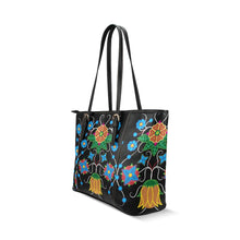 Load image into Gallery viewer, Floral Beadwork Four Mothers Leather Tote Bag/Large (Model 1640) Leather Tote Bag (1640) e-joyer 
