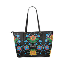 Load image into Gallery viewer, Floral Beadwork Four Mothers Leather Tote Bag/Large (Model 1640) Leather Tote Bag (1640) e-joyer 
