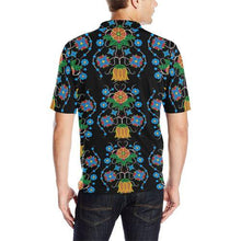 Load image into Gallery viewer, Floral Beadwork Four Mothers Men&#39;s All Over Print Polo Shirt (Model T55) Men&#39;s Polo Shirt (Model T55) e-joyer 
