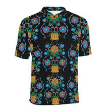 Load image into Gallery viewer, Floral Beadwork Four Mothers Men&#39;s All Over Print Polo Shirt (Model T55) Men&#39;s Polo Shirt (Model T55) e-joyer 
