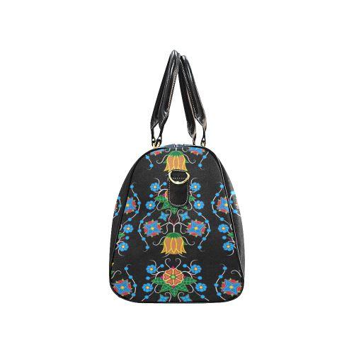 Floral Beadwork Four Mothers New Waterproof Travel Bag/Large (Model 1639) Waterproof Travel Bags (1639) e-joyer 
