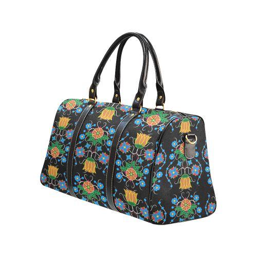 Floral Beadwork Four Mothers New Waterproof Travel Bag/Large (Model 1639) Waterproof Travel Bags (1639) e-joyer 