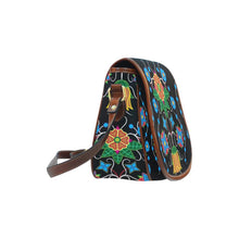 Load image into Gallery viewer, Floral Beadwork Four Mothers Saddle Bag/Small (Model 1649) Full Customization Saddle Bag/Small (Full Customization) e-joyer 
