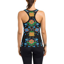 Load image into Gallery viewer, Floral Beadwork Four Mothers Women&#39;s Racerback Tank Top (Model T60) Racerback Tank Top (T60) e-joyer 
