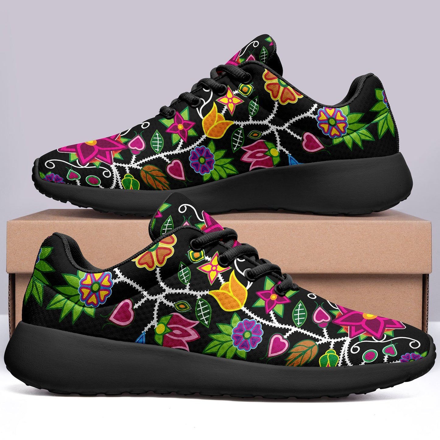 Floral Beadwork Ikkaayi Sport Sneakers 49 Dzine 