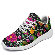 Load image into Gallery viewer, Floral Beadwork Ikkaayi Sport Sneakers 49 Dzine US Women 4.5 / US Youth 3.5 / EUR 35 White Sole 
