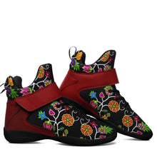 Load image into Gallery viewer, Floral Beadwork Ipottaa Basketball / Sport High Top Shoes - Black Sole 49 Dzine 
