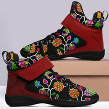 Load image into Gallery viewer, Floral Beadwork Ipottaa Basketball / Sport High Top Shoes - Black Sole 49 Dzine 
