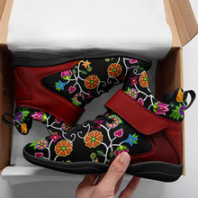 Load image into Gallery viewer, Floral Beadwork Ipottaa Basketball / Sport High Top Shoes - Black Sole 49 Dzine 
