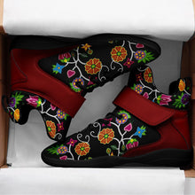 Load image into Gallery viewer, Floral Beadwork Ipottaa Basketball / Sport High Top Shoes - Black Sole 49 Dzine 
