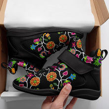 Load image into Gallery viewer, Floral Beadwork Ipottaa Basketball / Sport High Top Shoes - Black Sole 49 Dzine 
