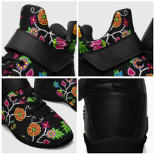 Load image into Gallery viewer, Floral Beadwork Ipottaa Basketball / Sport High Top Shoes - Black Sole 49 Dzine 
