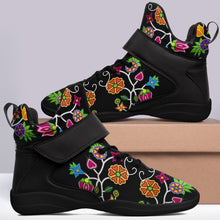 Load image into Gallery viewer, Floral Beadwork Ipottaa Basketball / Sport High Top Shoes - Black Sole 49 Dzine 
