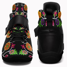 Load image into Gallery viewer, Floral Beadwork Ipottaa Basketball / Sport High Top Shoes - Black Sole 49 Dzine 
